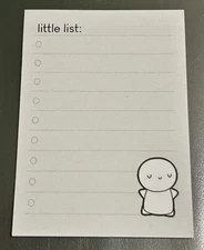 New TCMC Little List Sticky Notes Notepad TheCoffeeMonsterzCo