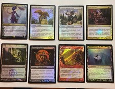 Mix assorted Magic The Gathering foil trading cards
