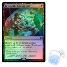 FOIL PRESALE BEHOLD THE SINISTER SIX! Marvel's Spider-man SPM Magic MTG CARD