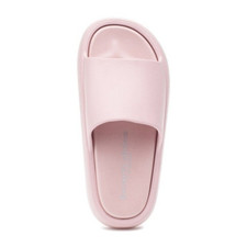 J/Slides Women's Pink Solid EVA Slide Sandals Slip-On Casual Size 6 New Box