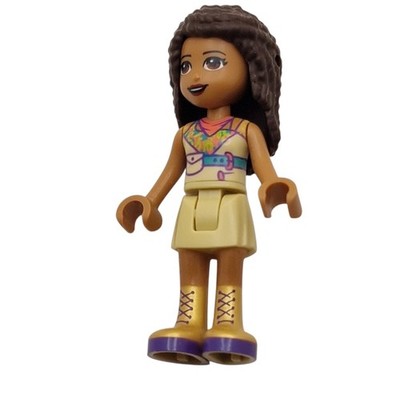 LEGO Friends Andrea - Tan Skirt, Coral, Lime and Medium Azure Top, frnd0392