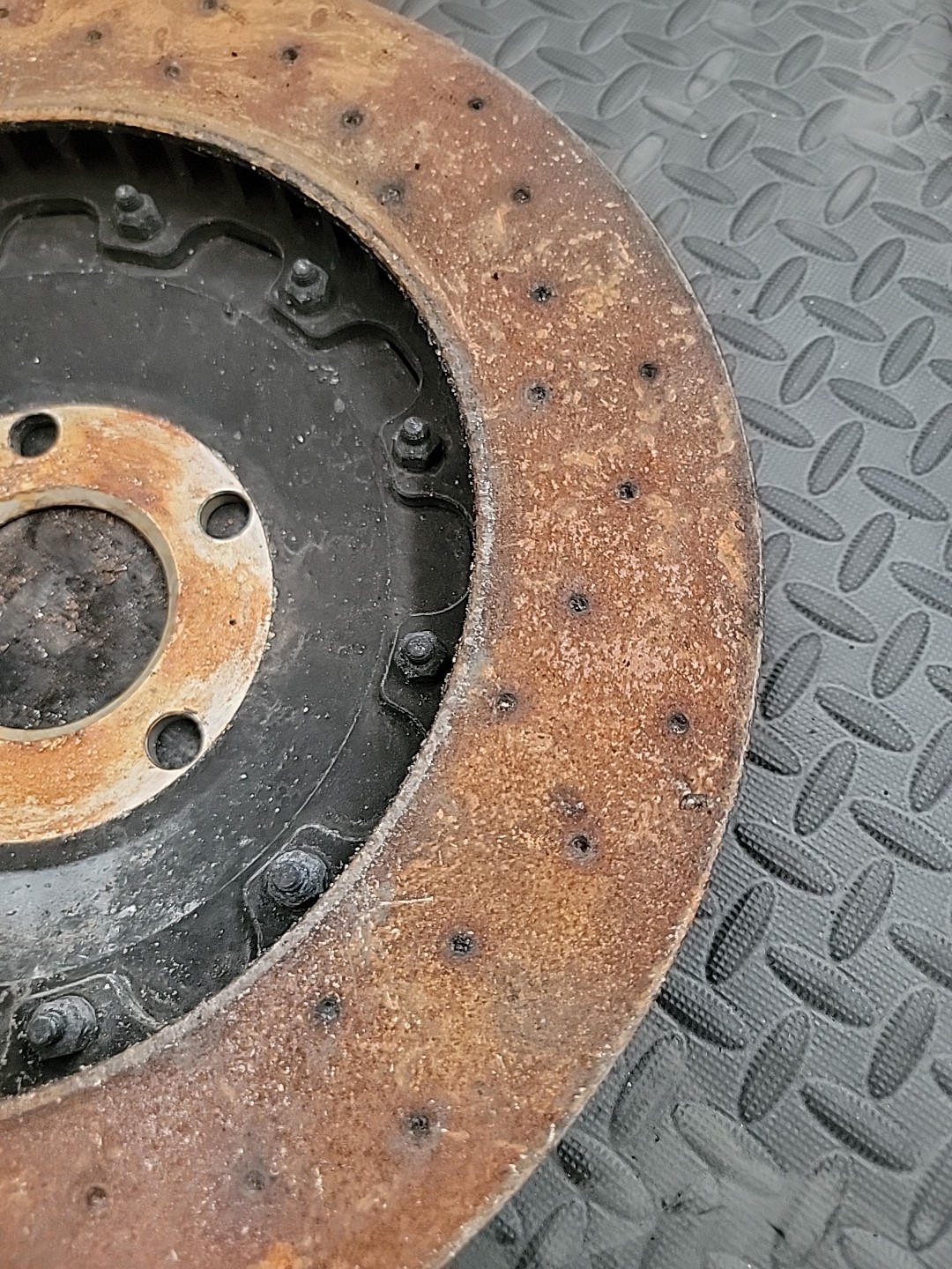 2017 MCLAREN 570gt FRONT Left BRAKE DISC ROTOR STEEL DRILLED CP2494-2488