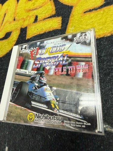 Vintage F1 Circus Special Pole to Win Japanese PC Engine Super CD-ROM²