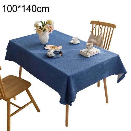 Solid Color Thick Tablecloth for Rectangular For Coffee and Dining Tables - Picture 11 of 25