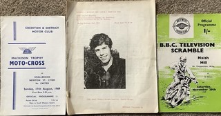 3 South West Scramble Motocross Programmes 1969 / 1971