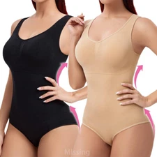 Womens Shapewear Bodysuits Tummy Control Full Body Shaper Shaping Tank Tops 