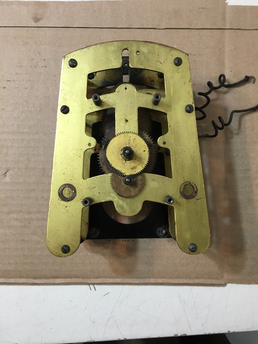 Antique Simplex Time Clock Movement W/ Warren Telechron Parts