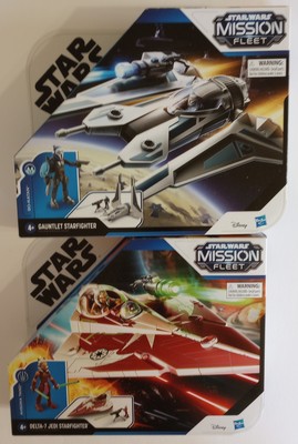 Star Wars Mission Fleet Jedi Starfighter Ahsoka Tano Bo-Katan Gauntlet LOT