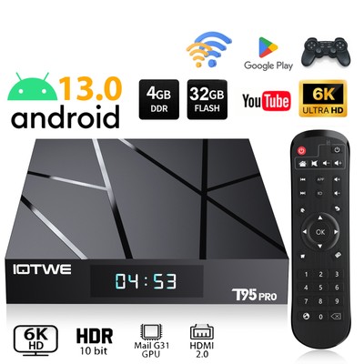 Smart Android 13.0 TV Box 128 GB 6K 8K HD 5G WiFi6 Bluetooth Media Stream Player