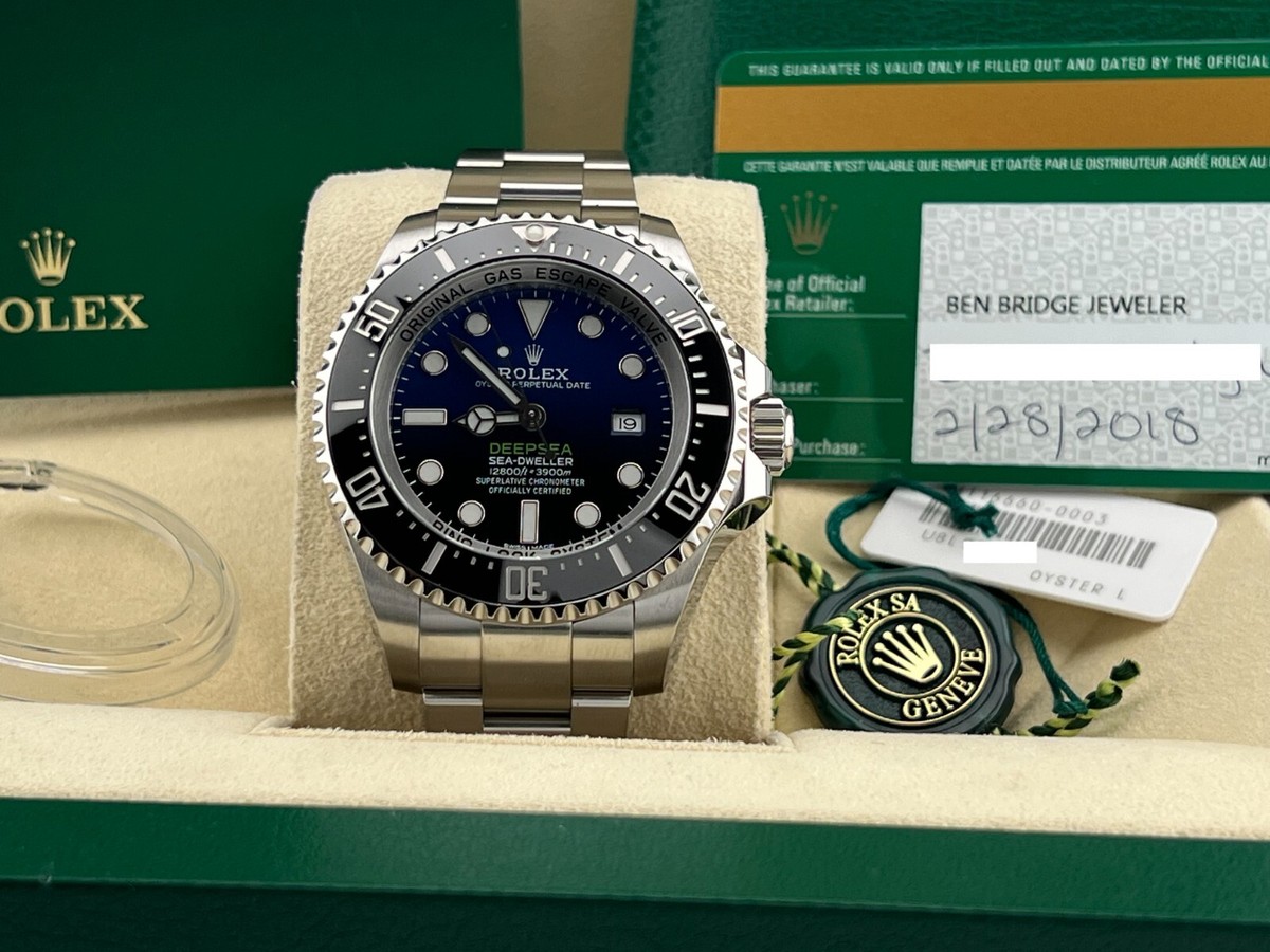 Rolex Sea Dweller Deepsea James Cameron 116660 Black Blue Steel