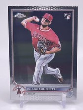 Chase Silseth 2022 Topps Chrome Update Rookie Card RC #USC127 Los Angeles Angels