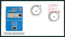 ATM FDC 1984 AUTOMATENMARKEN MESSE ESSEN MACHIN STAMPS he68
