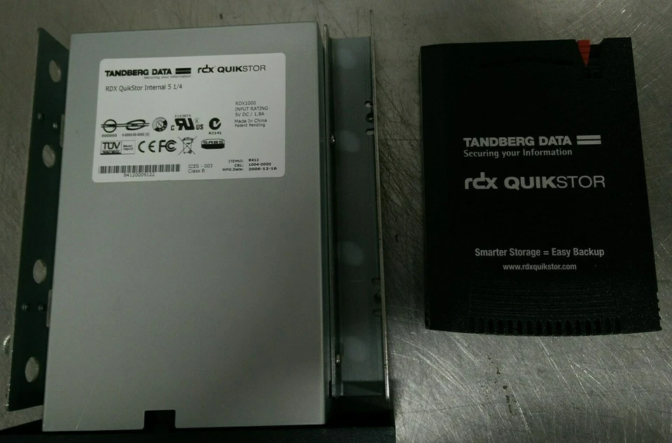 Tandberg Data RDX QuikStor Internal 5.25" SATA Backup Drive w/ 80GB Cartridge - Image 2 of 2