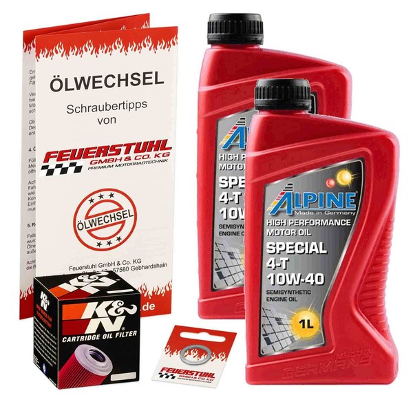 Honda Adv 350 (NF13) 22-23, Alpine 10W40 ÖL + K&N Racing ÖLfilter, MotoröL Set-image