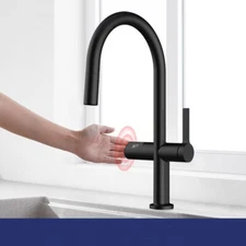 Temperature Digital Display Touchless Kitchen Faucets Sensor Smart Handle