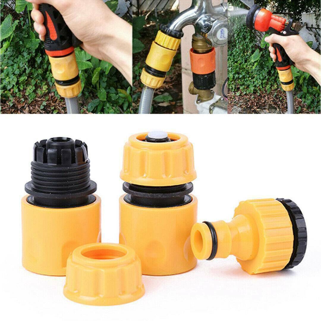 3PCS Garden Water Hose Pipe Tap Connector Conection Fitting Adaptor
