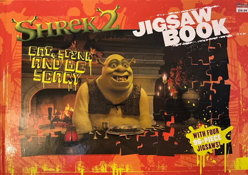 NEW A3 SHREK 2 JIGSAW BOOK of 4 x 96 piece PUZZLES 9781741241976 - Foto 1 di 5