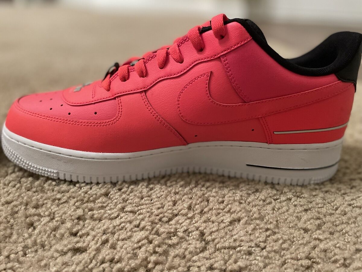 Size 12 - Nike Air Force 1 '07 LV8 Double Air Pack - Laser Crimson 2020