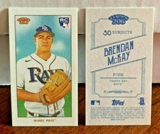 Brendan McKay 2020 Topps 206 Series 4 Base Mini RC SP - TAMPA BAY RAYS