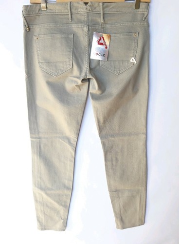CYCLE JEANS pantaloni da donna skinny invernali a vita bassa chino sexy grigi - Foto 9 di 12