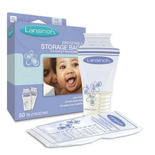 Lansinoh Breastmilk Storage Bags 100 Count Breast Milk Freezer Sterilized