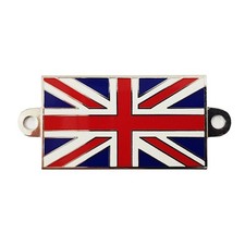 Union Jack Metal Badge With Screw Holes For Classic Cars Motor Bike UJB001