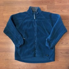 Kids Juniors REI Fleece Zip Front Blue Jacket Sweater L 12/14