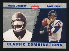 2003 Fleer Tradition CLASSIC COMBINATIONS #15 ANDRE JOHNSON -RC (#403/750)
