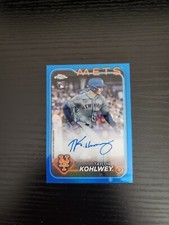 Taylor Kohlwey - 2024 Topps Chrome RC Autograph - BLUE REFRACTOR AUTO /150