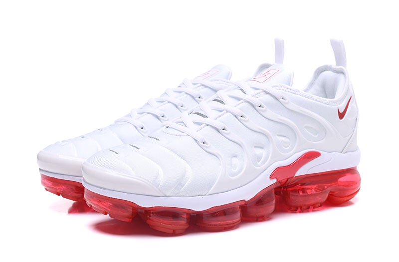 Nike Air Vapormax Plus TN White and red men's air cushion Nike Air Vapormax Plus TN White and red men's air cushion