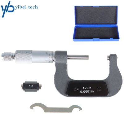 1 - 2 INCH BLADE OUTSIDE MICROMETER 0.0001'' HiGH PRECISION