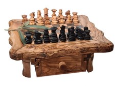 Echiquier en bois d'olivier (8101)