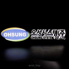 3D printer Custom production of corporate logo lighting LED integrated signage