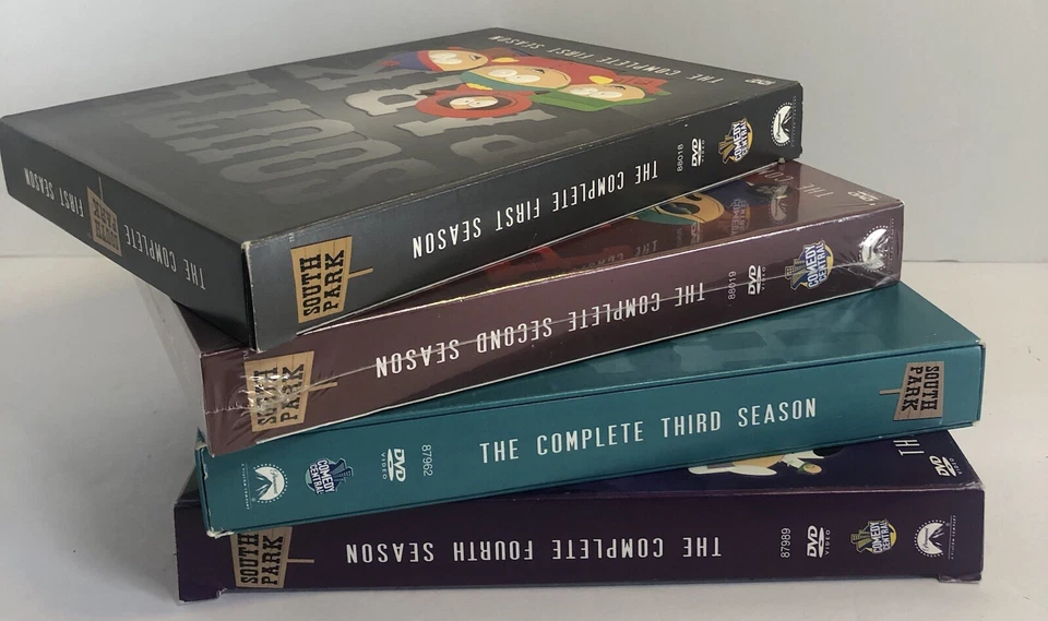 South Park Seasons 1-4 DVD Complete Sets. 16 Discs. Season 2 Sealed New. — 第 2/4 张图片