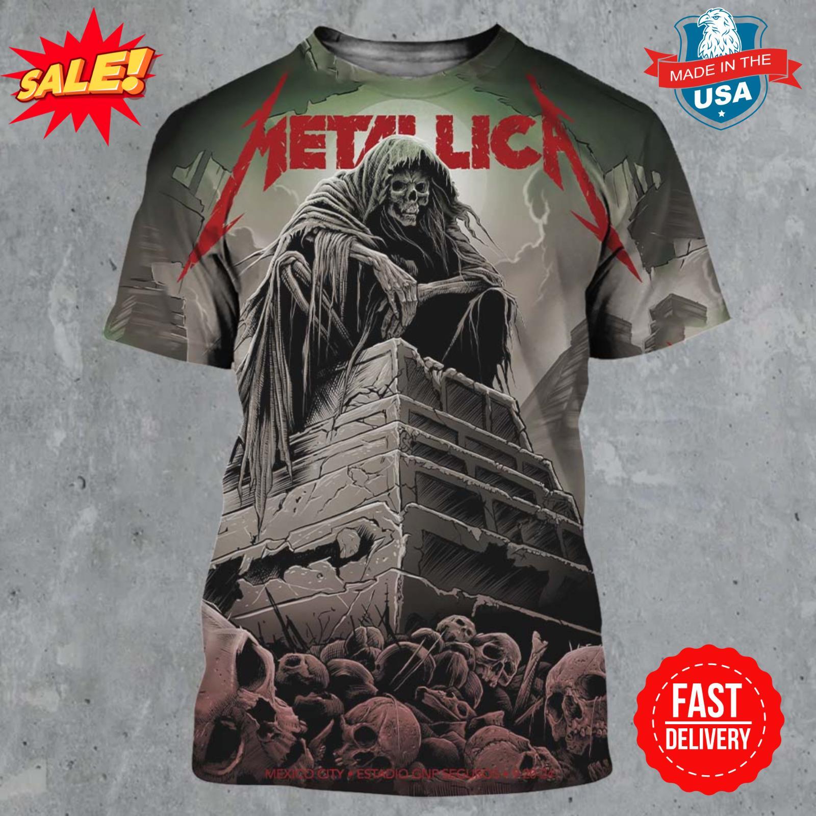 Metallica M72 Mexico City Night 1 In Over Seven Years On Sept 20 3D Shirt
