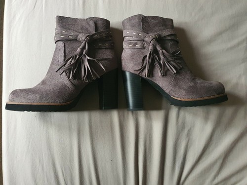 Anna Field grey ankle boots size 4 | eBay