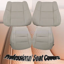 For 2011-18 Dodge Durango Driver & Passenger Bottom & Top Leather Seat Cover Tan