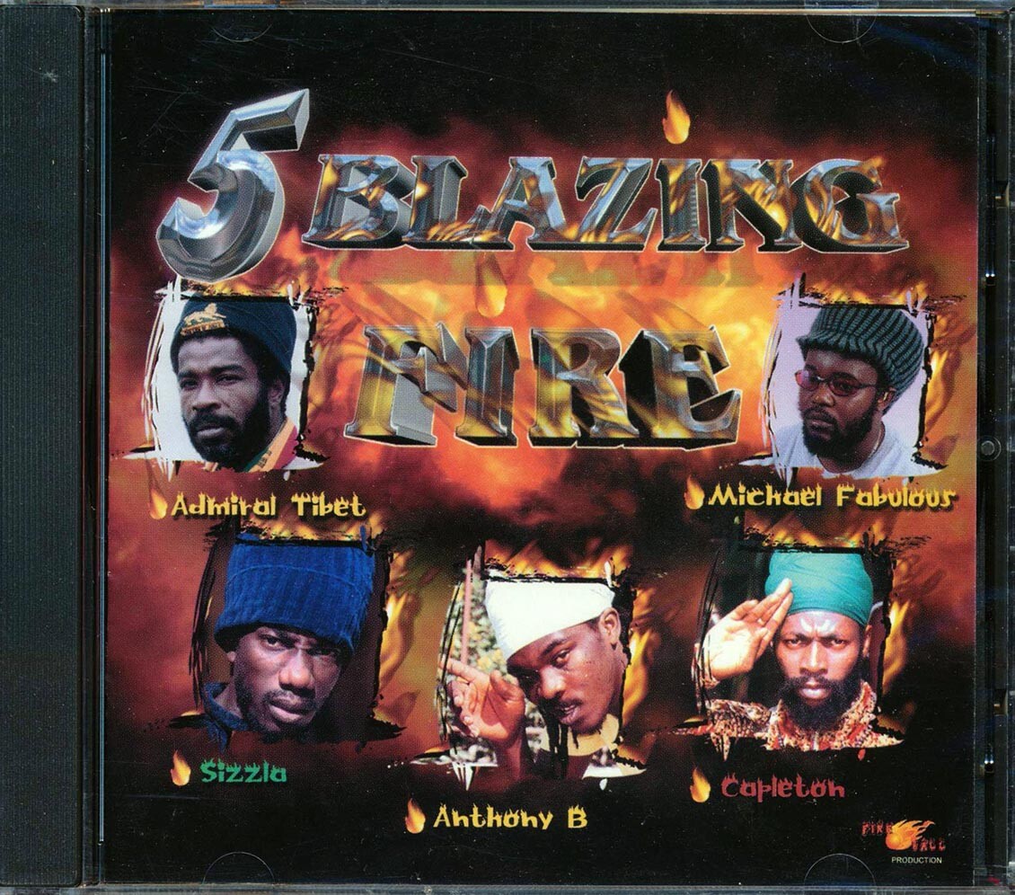 CD Sizzla, Capleton, Anthony B и др. - 5 Пылающий огонь