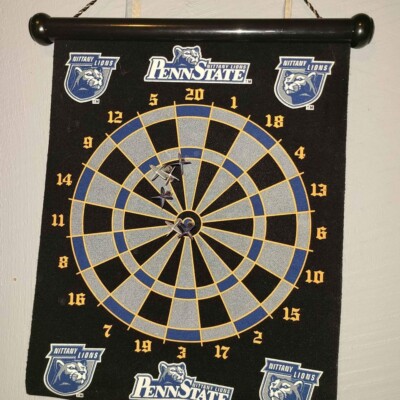 Penn State NCAA Nittany Lions Magnetic Team Dart Board PSU