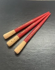 Lot of 3 Pen Holders no.204 General Pencil Co Without Nibs Old New Stock Red