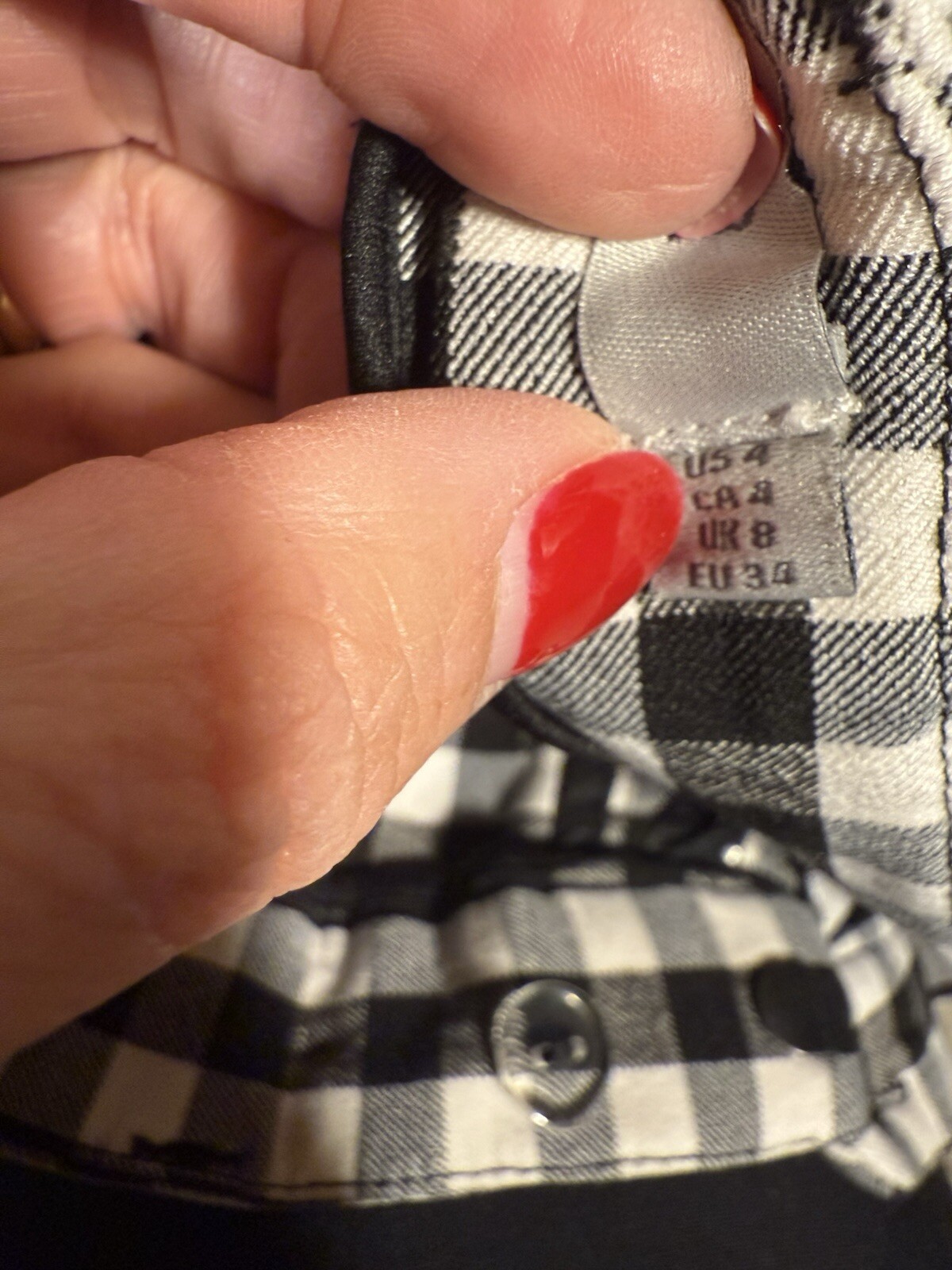 Dalia Basic Front Zip Pants Size 4 Black And Whit… - image 3