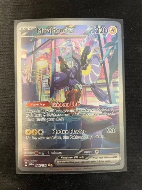 Miraidon EX 244/198 pokemon card NM