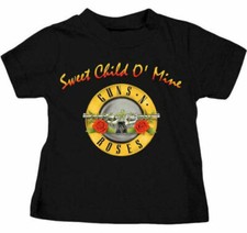 Image of Guns N Roses Sweet Child O' Mine Child Kids Black T Shirt GNR Boys / Girls Tee
