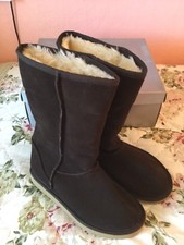 Rare Nwb Designer Oasis Brown Suede Boots-uk 6/39-gorgeous!