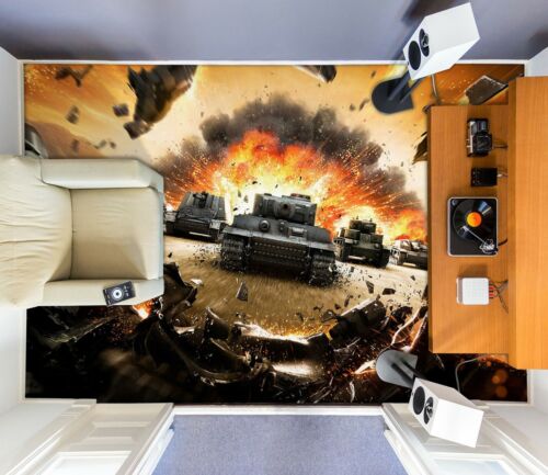 3D Tank War 6830NA Floor WallPaper Murals Wall Print 5D AJ WALLPAPER AU Fay