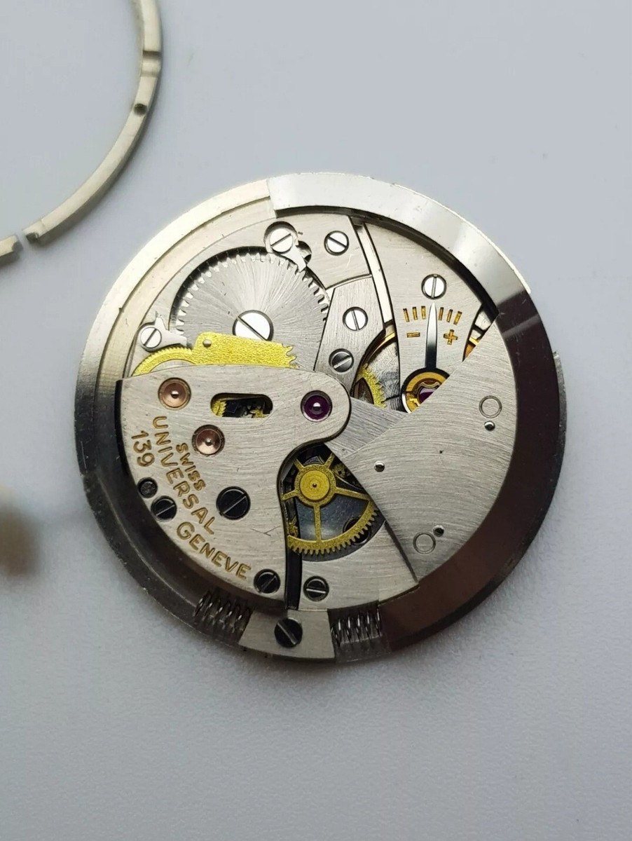 UNIVERSAL GENEVE 時計用 文字盤 パーツ Universal Geneve cal. 139 Bumper Movement - Parts | eBay