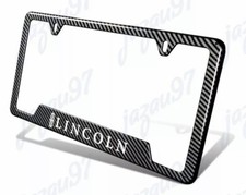 For New Lincoln Carbon Fiber Look License Plate Frame Abs X1 For New Lincoln Carbon Fiber Look License Plate Frame Abs X1