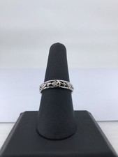 Sterling Silver Botanical Vine Pattern Ring 2.8 Grams