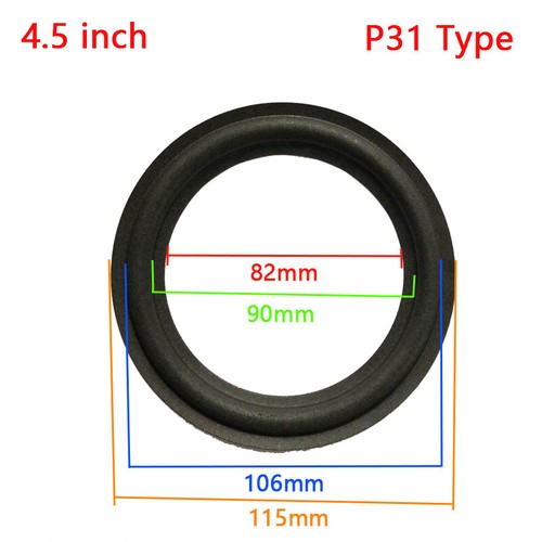 4,5" Zoll Lautsprecher Refoam Kit Subwoofer Membran Schaum Sicke Reparatur - Afbeelding 4 van 7