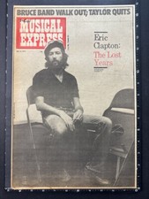 ERIC CLAPTON - NME COVER PAGE 15X11" 1975 Poster Size Advert L331
